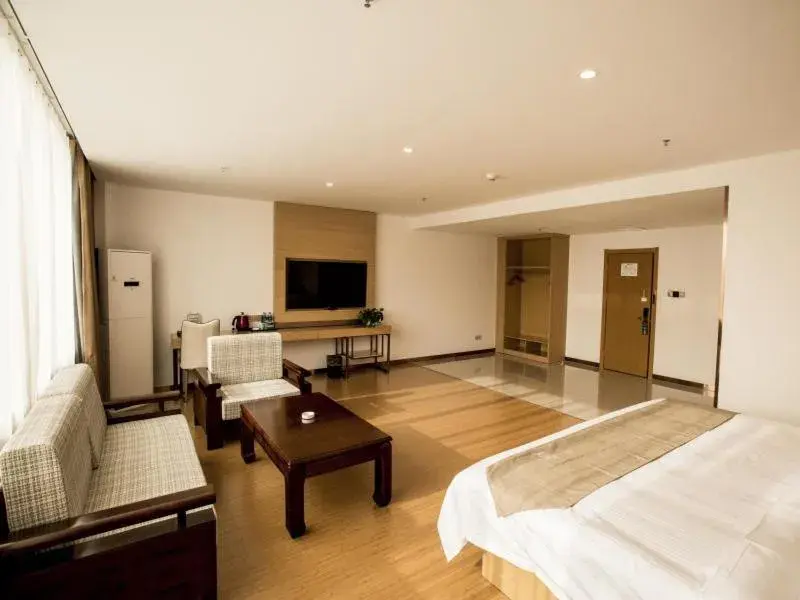 Bed in GreenTree Inn Handan Wei County Xianbiao Business Hotel Bed in GreenTree Inn Handan Wei County Xianbiao Business Hotel