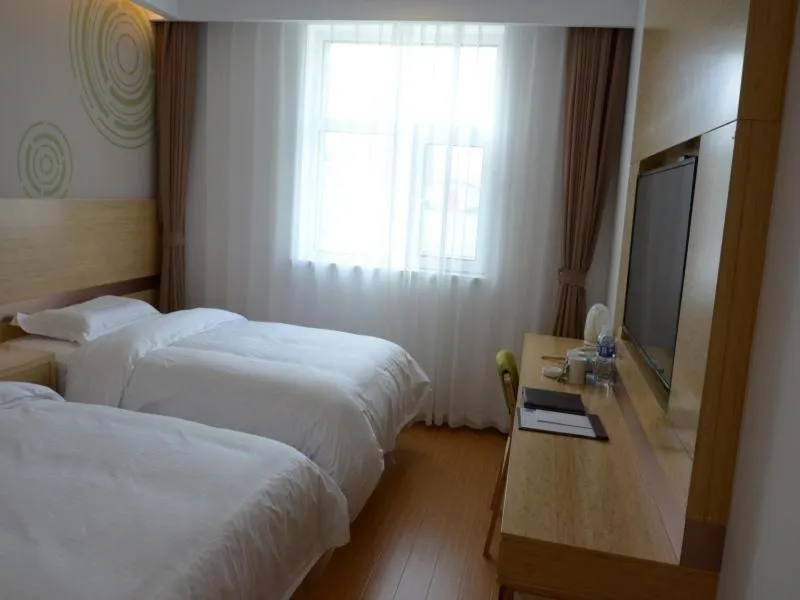 Bed in GreenTree Inn Tangshan Lubei District Hancheng Likang Hospital Express Hotel