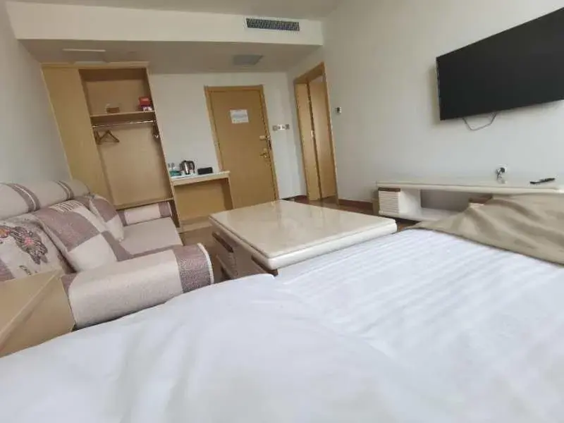 Bed in GreenTree Inn Langfang City Wen'an County Beach Town Anzu Road Business Hotel Bed in GreenTree Inn Langfang City Wen'an County Beach Town Anzu Road Business Hotel