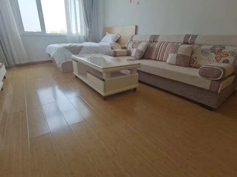 Bed in GreenTree Inn Langfang City Wen'an County Beach Town Anzu Road Business Hotel