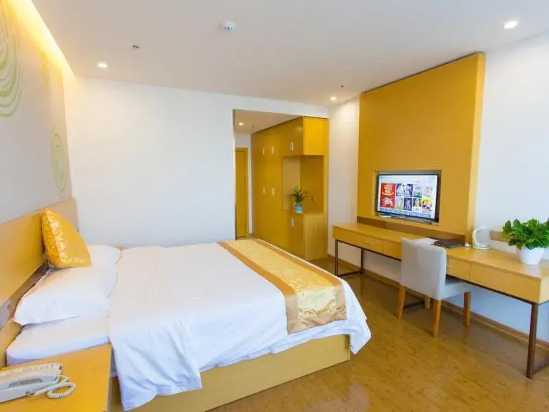 Bed in GreenTree Inn Cixi Zhouxiang Town Jiayue Plaza Business Hotel Bed in GreenTree Inn Cixi Zhouxiang Town Jiayue Plaza Business Hotel