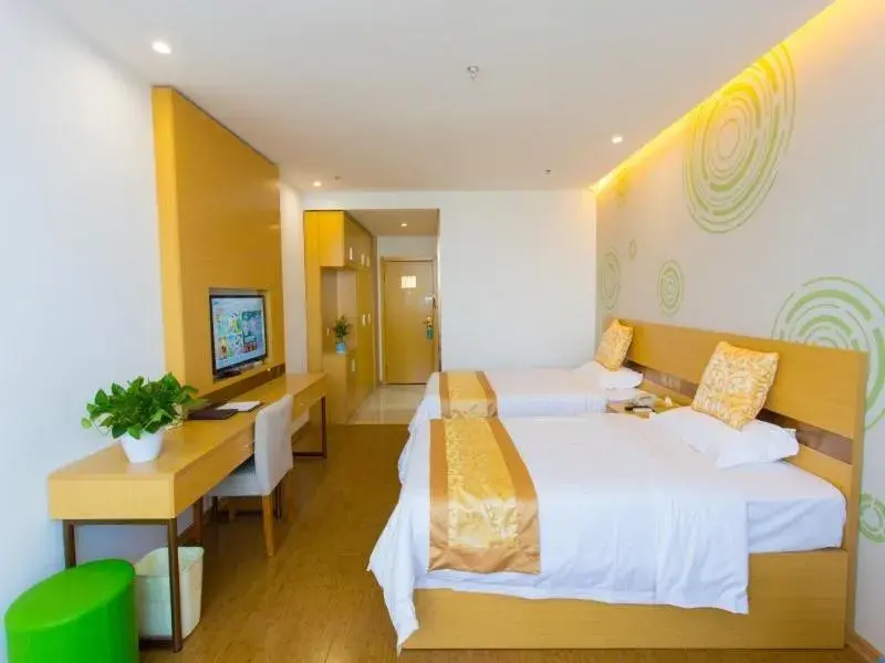 Bed in GreenTree Inn Cixi Zhouxiang Town Jiayue Plaza Business Hotel Bed in GreenTree Inn Cixi Zhouxiang Town Jiayue Plaza Business Hotel