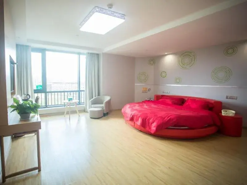 Bed in GreenTree Inn Zhoushan Baiquan Colorful Plaza Express Hotel Bed in GreenTree Inn Zhoushan Baiquan Colorful Plaza Express Hotel
