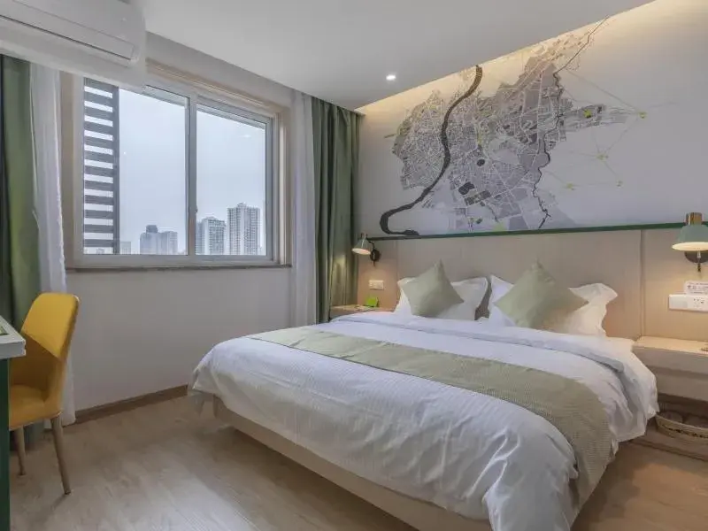 Bed in Vatica Hefei Huangshan Road Yuexi Road Hotel Bed in Vatica Hefei Huangshan Road Yuexi Road Hotel