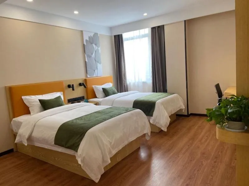 Bed in GreenTree Inn Changzhou Zouqu Town Tai fu Times Square Zhenzhong Road Express Hotel