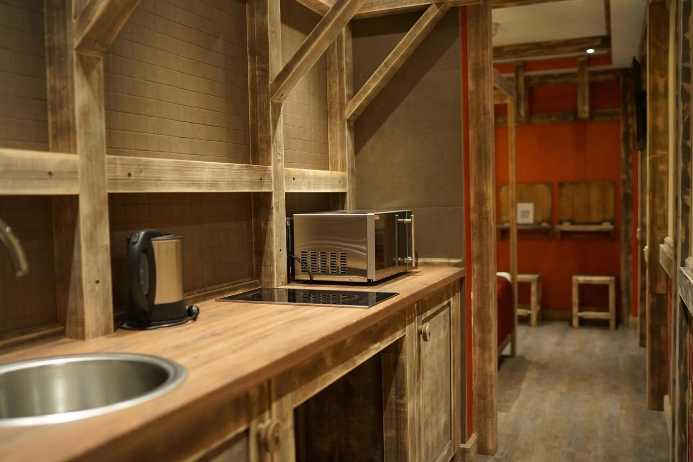 Kitchen or kitchenette in Aparthotel MyCologne