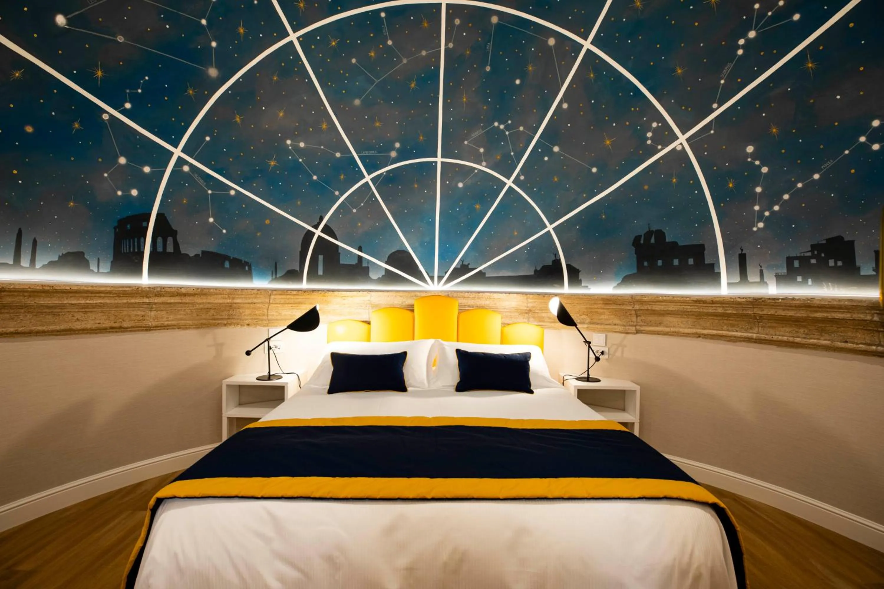 Bed in Vicario Suites