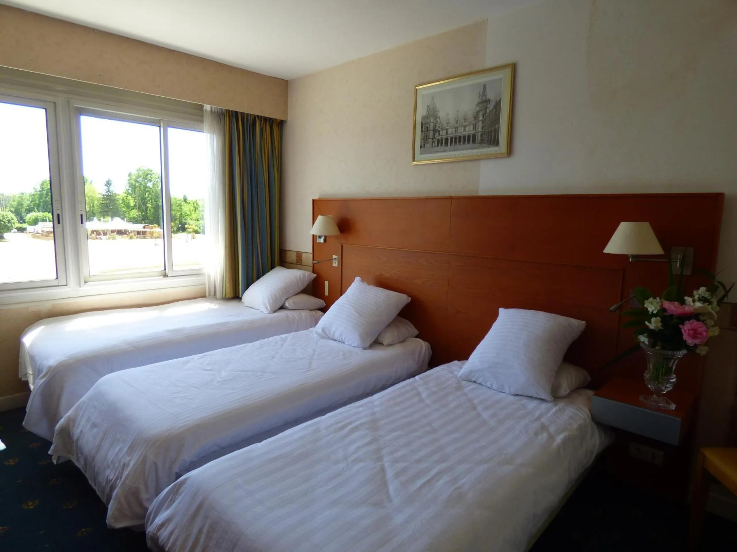 Photo of the whole room, Bed in Hôtel Restaurant Le Bellevue Montrichard 3 étoiles