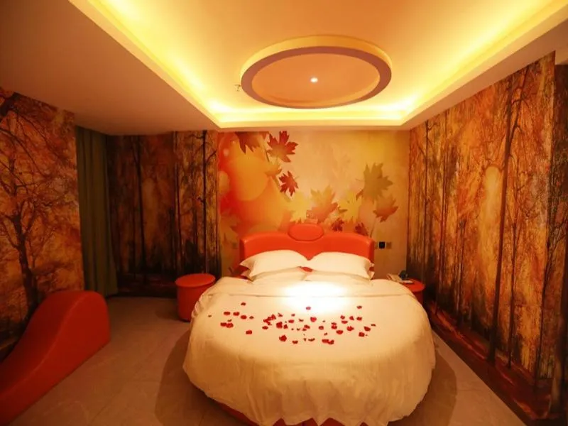 Bed in GreenTree Inn Haikou Chengmai Old Town Software Park Business Hotel