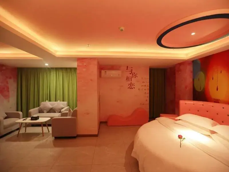 Bed in GreenTree Inn Haikou Chengmai Old Town Software Park Business Hotel Bed in GreenTree Inn Haikou Chengmai Old Town Software Park Business Hotel