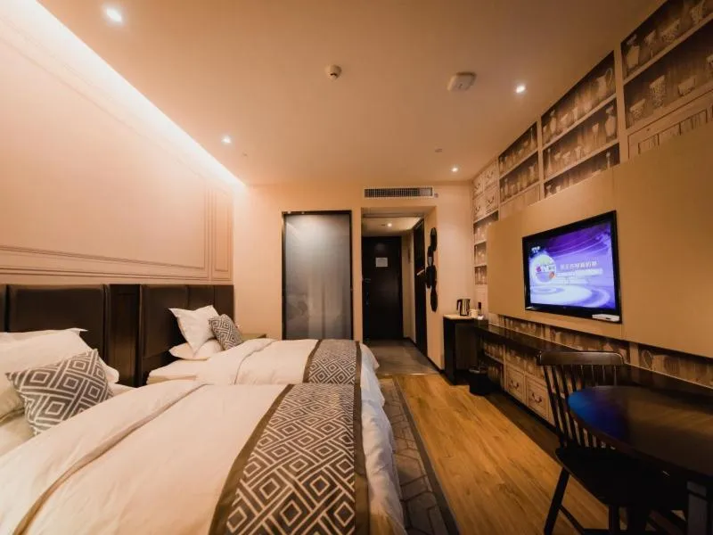 Bed in GME Lu'an Yeji District Administrative Center Hotel