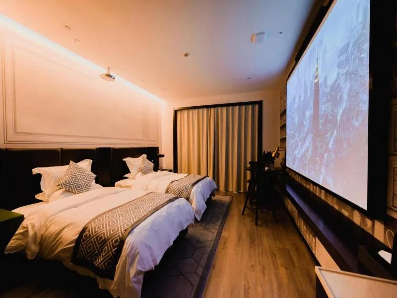 Bed in GME Lu'an Yeji District Administrative Center Hotel