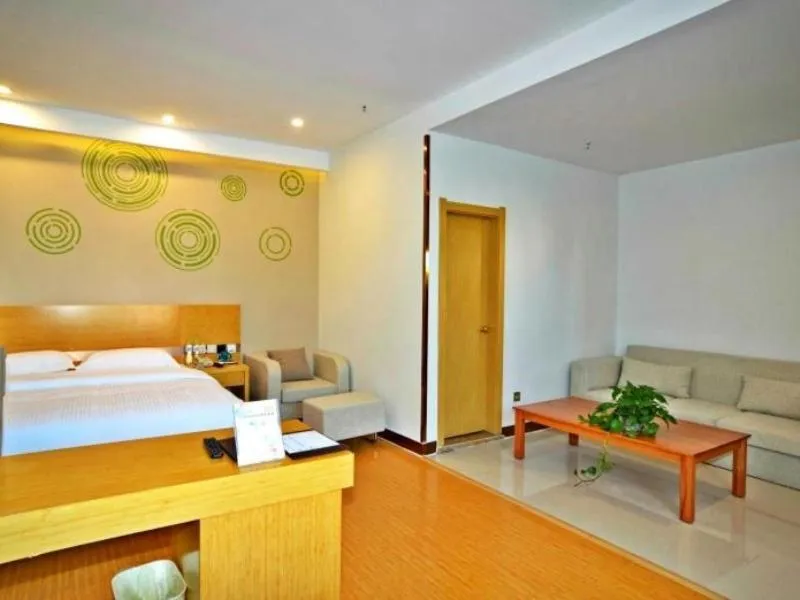 Bed in GreenTree Inn Linyi Shuixian Bus Station Business Hotel