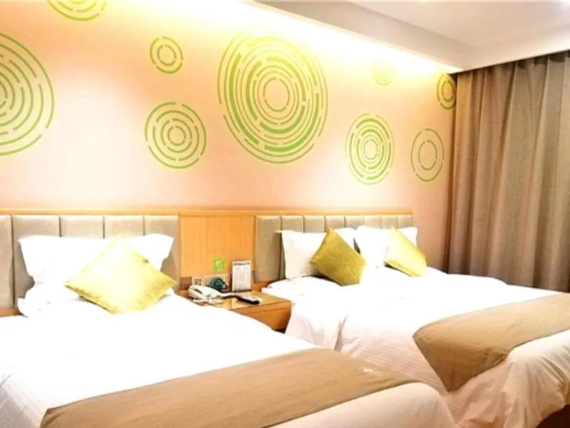 Bed in GreenTree Inn Xingtai Julu County Fengqing Road Business Hotel
