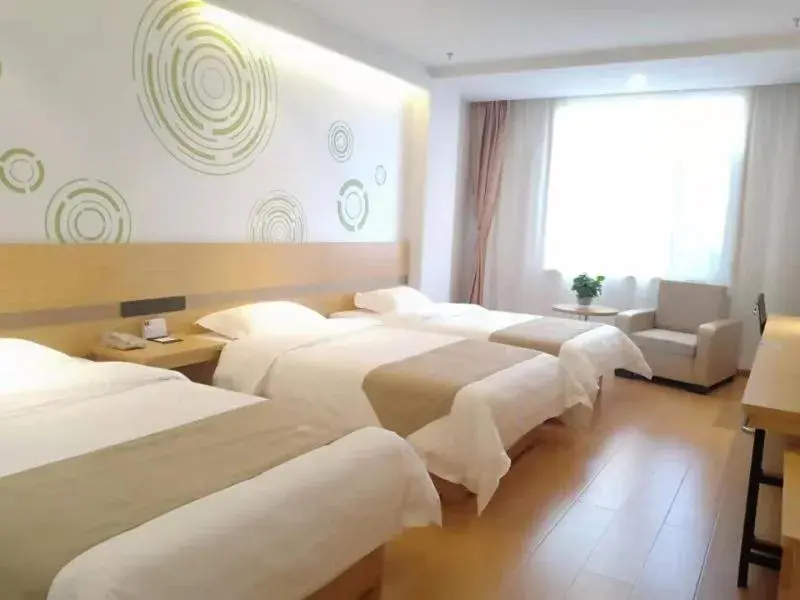 Bed in GreenTree Inn Jin Intermediary Resting Dingyang West Road Express Hotel Bed in GreenTree Inn Jin Intermediary Resting Dingyang West Road Express Hotel
