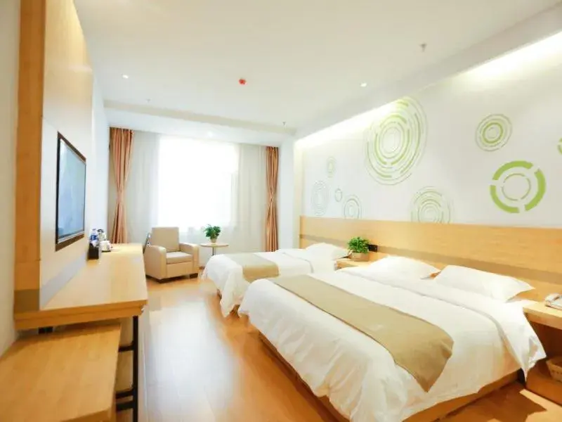 Bed in GreenTree Inn Jin Intermediary Resting Dingyang West Road Express Hotel Bed in GreenTree Inn Jin Intermediary Resting Dingyang West Road Express Hotel