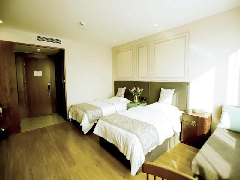 Bed in GreenTree Inn Xuzhou Economic Development Zone Da Miaozhen Business Hotel