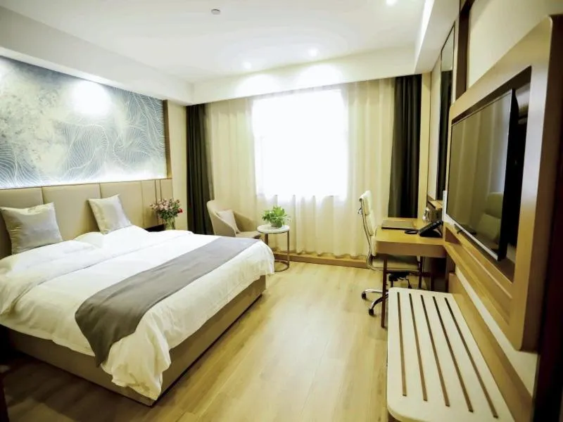 Bed in GreenTree Inn Xuzhou Economic Development Zone Da Miaozhen Business Hotel