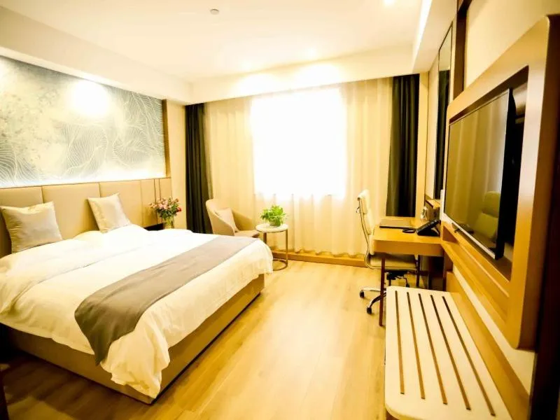 Bed in GreenTree Inn Xuzhou Economic Development Zone Da Miaozhen Business Hotel