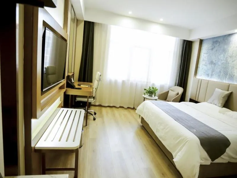 Bed in GreenTree Inn Xuzhou Economic Development Zone Da Miaozhen Business Hotel