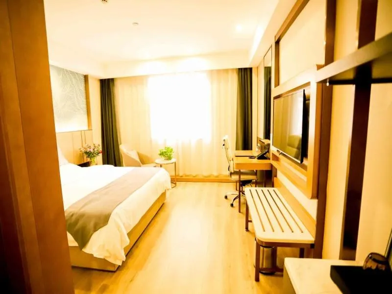 Bed in GreenTree Inn Xuzhou Economic Development Zone Da Miaozhen Business Hotel