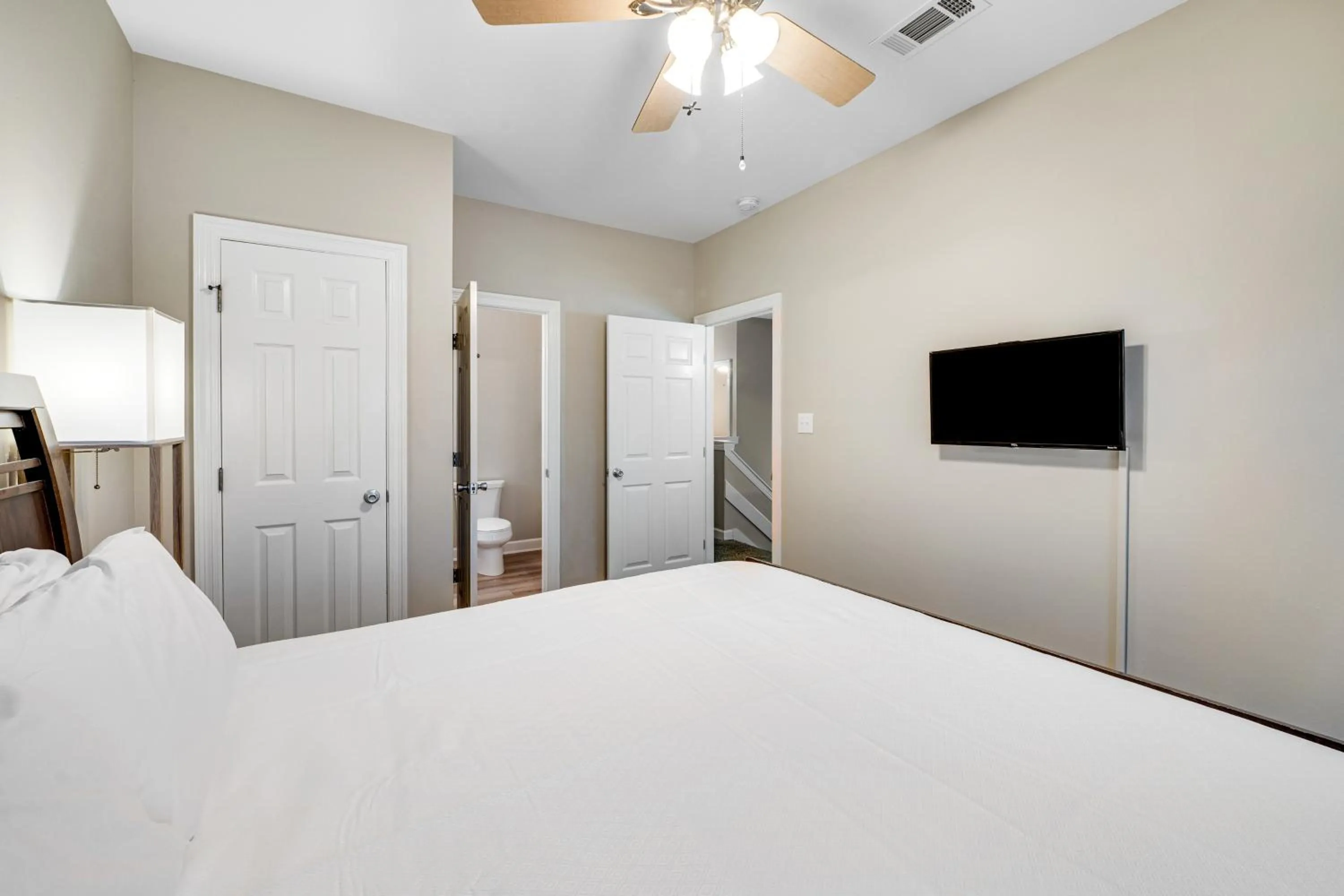 Bed in Wave Dancer by Meyer Vacation Rentals