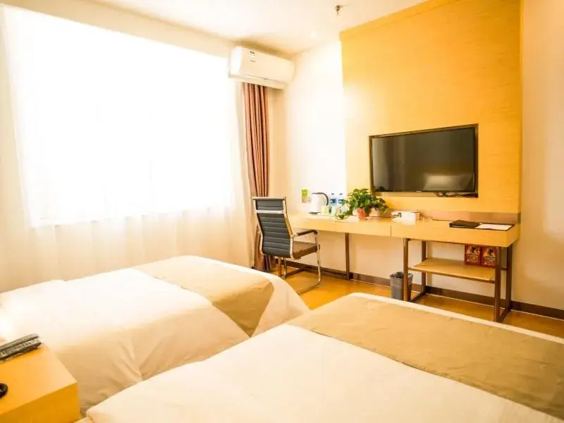 Bed in GreenTree Inn Jinzhong Yuci Old Town Express Hotel Bed in GreenTree Inn Jinzhong Yuci Old Town Express Hotel