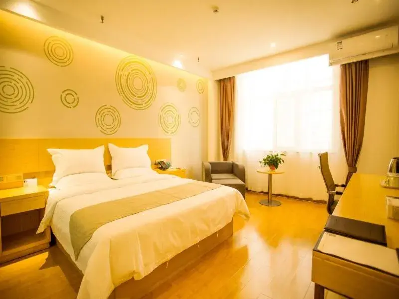 Bed in GreenTree Inn Jinzhong Yuci Old Town Express Hotel Bed in GreenTree Inn Jinzhong Yuci Old Town Express Hotel