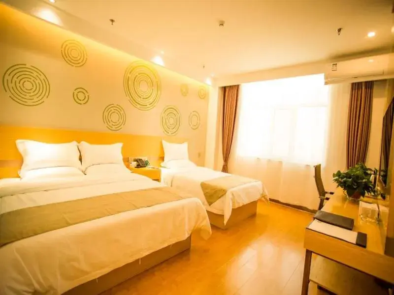 Bed in GreenTree Inn Jinzhong Yuci Old Town Express Hotel Bed in GreenTree Inn Jinzhong Yuci Old Town Express Hotel