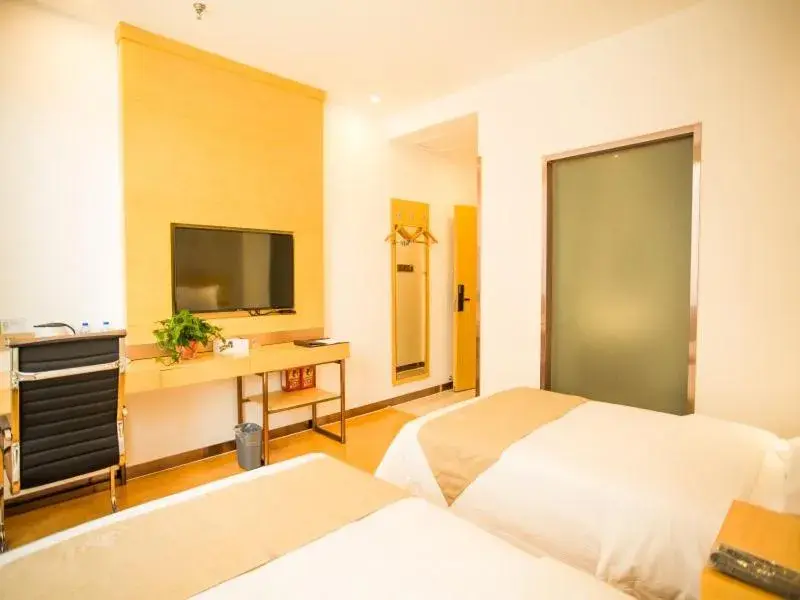 Bed in GreenTree Inn Jinzhong Yuci Old Town Express Hotel Bed in GreenTree Inn Jinzhong Yuci Old Town Express Hotel