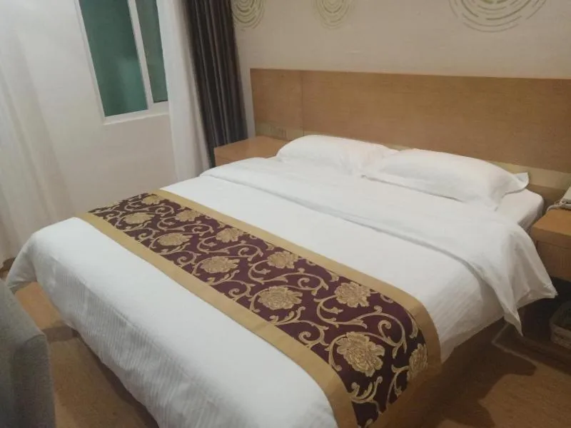 Bed in GreenTree Inn Hefei Huainan Road Huaihe Garden Express Hotel