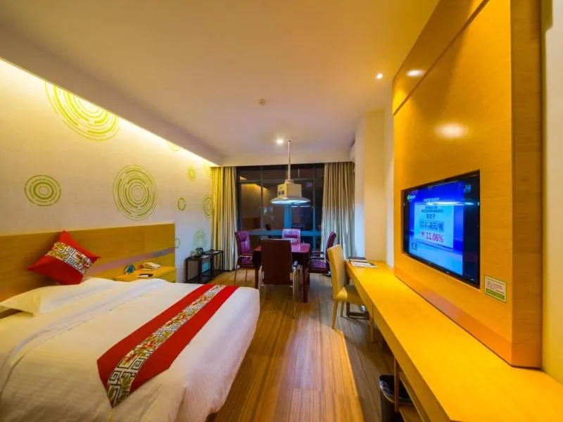 Bed in GreenTree Inn Qionghai Boao Railway Station Business Hotel
