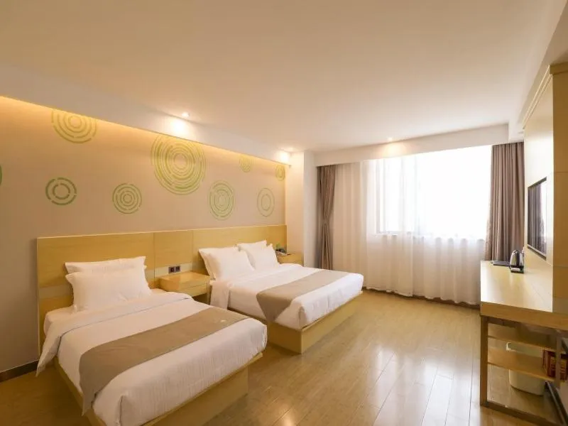 Bed in GreenTree Inn Wuxi Rongchuang cultural Tourism City Nanquan Town Business Hotel