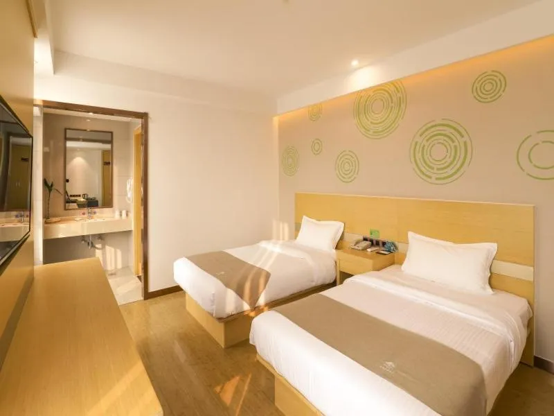 Bed in GreenTree Inn Wuxi Rongchuang cultural Tourism City Nanquan Town Business Hotel