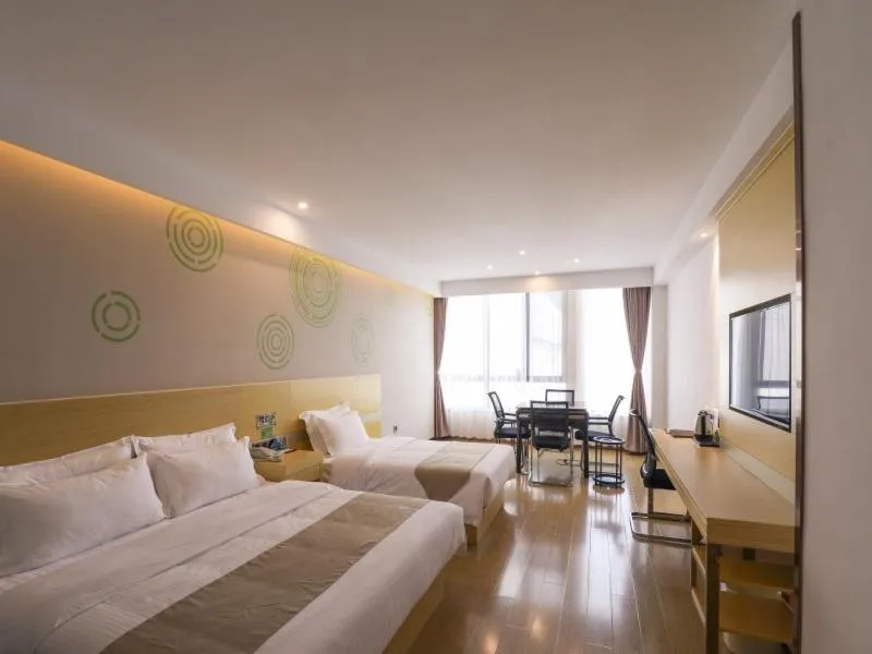 Bed in GreenTree Inn Wuxi Rongchuang cultural Tourism City Nanquan Town Business Hotel