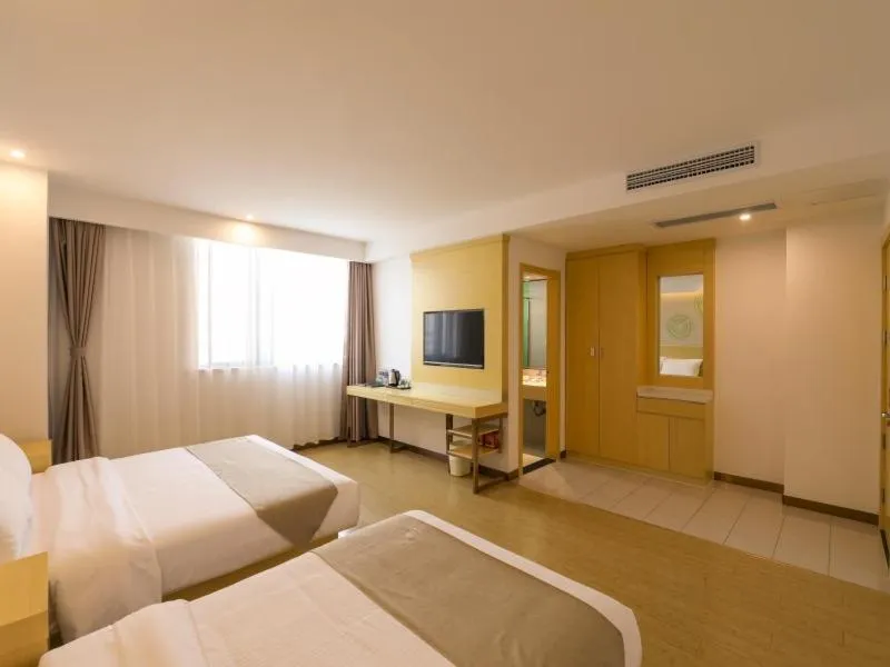 Bed in GreenTree Inn Wuxi Rongchuang cultural Tourism City Nanquan Town Business Hotel
