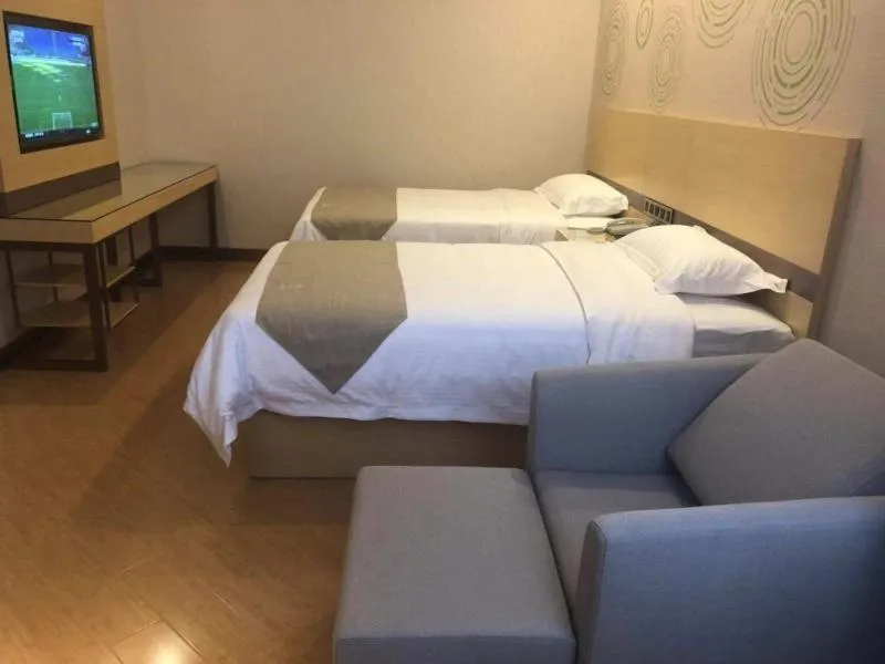 Bed in GreenTree Inn Hefei Economic Development Zone Qingtan Road One six eight Middle SchoolExpress Hotel