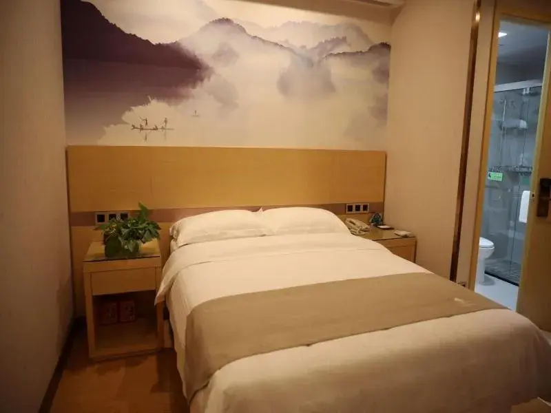 Bed in GreenTree Inn Hefei Economic Development Zone Qingtan Road One six eight Middle SchoolExpress Hotel Bed in GreenTree Inn Hefei Economic Development Zone Qingtan Road One six eight Middle SchoolExpress Hotel