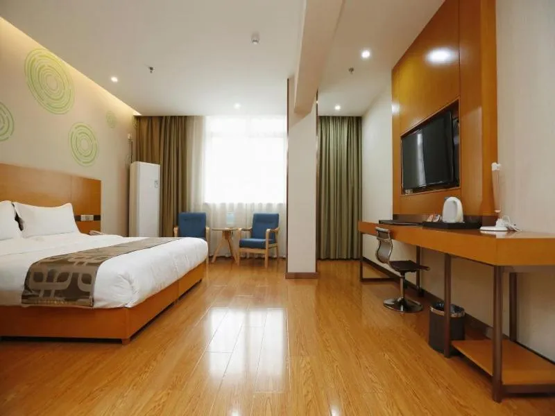 Bed in GreenTree Inn Xi'an Ming City Wall Northwest Dafengqing Road Business Hotel