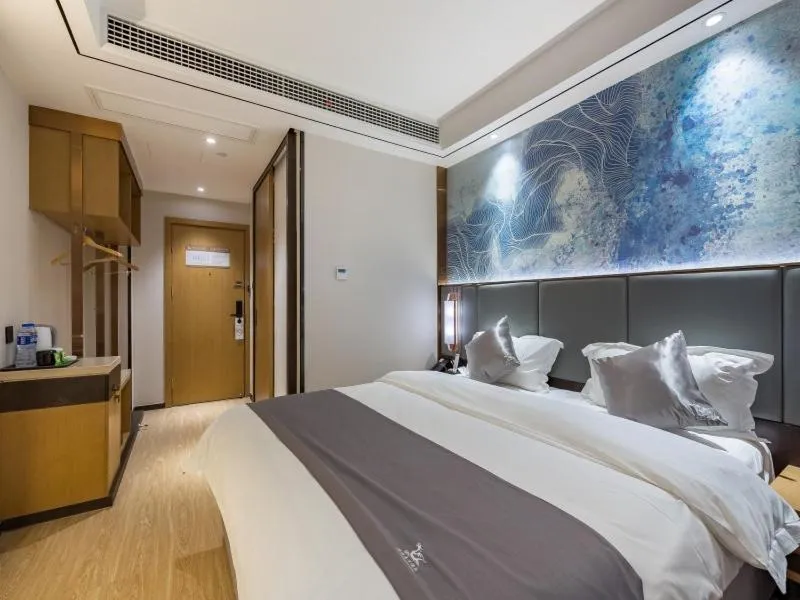 Bed in GreenTree Eastern Xuzhou High Speed Railway Station West Exit Station Hotel