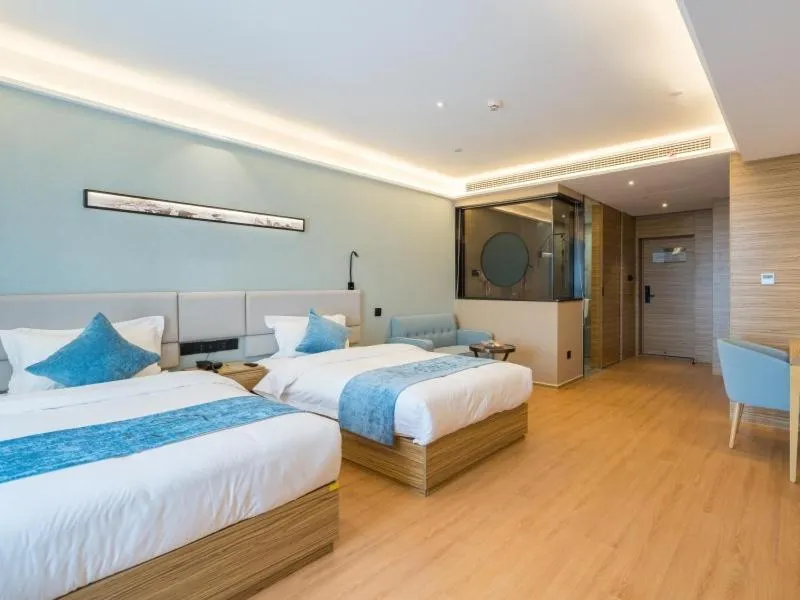 Bed in GreenTree Eastern Xuzhou High Speed Railway Station West Exit Station Hotel