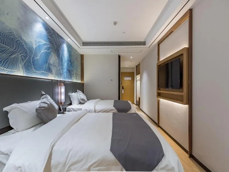 Bed in GreenTree Eastern Xuzhou High Speed Railway Station West Exit Station Hotel