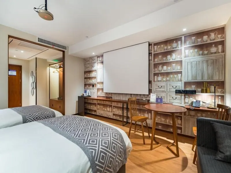 Bed in GreenTree Eastern Xuzhou High Speed Railway Station West Exit Station Hotel