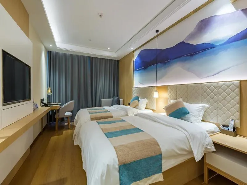Bed in GreenTree Eastern Xuzhou High Speed Railway Station West Exit Station Hotel