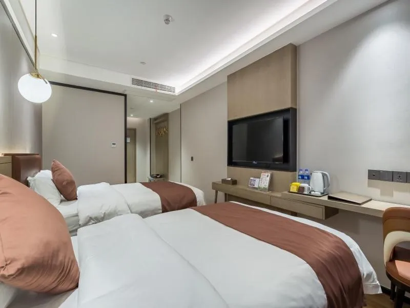 Bed in GreenTree Eastern Xuzhou High Speed Railway Station West Exit Station Hotel
