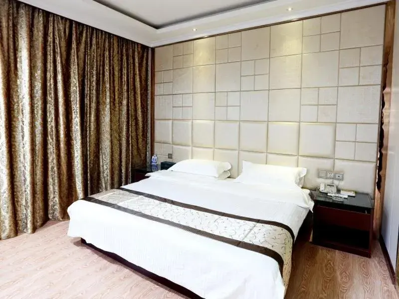 Bed in GreenTree Alliance Jinhua Dongyang East Bus Station Dongyong Road Hotel Bed in GreenTree Alliance Jinhua Dongyang East Bus Station Dongyong Road Hotel