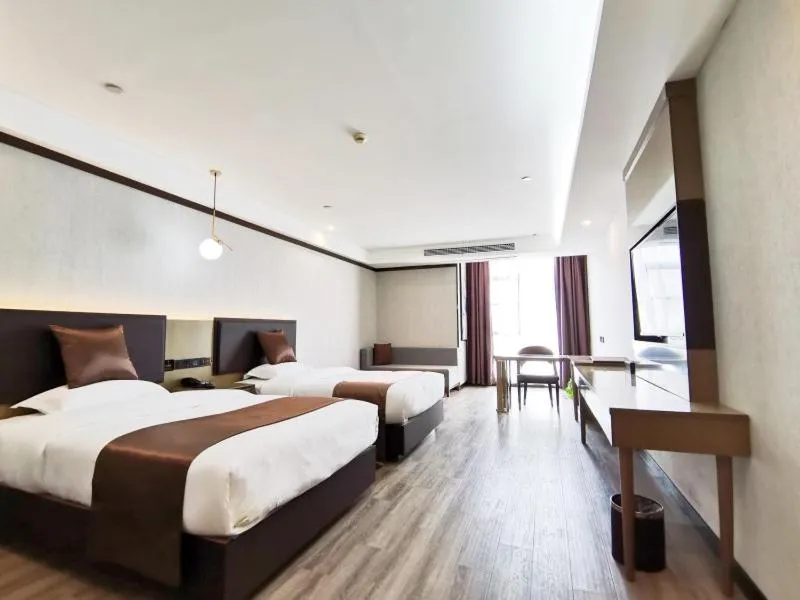 Bed in Gya Taizhou Jingjiang City South Century Plaza Hotel