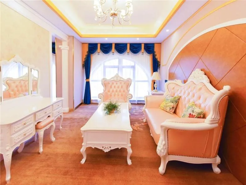 Bed in VX Wuxi Jiangyin High-tech Zone Panlongshan Park Hotel