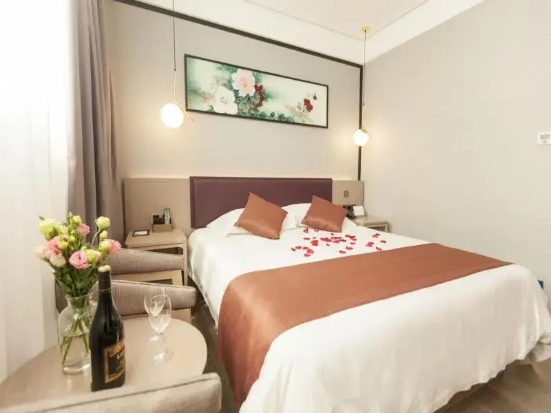 Bed in Gya Jiaxing Tongxiang City Century Avenue Hotel Bed in Gya Jiaxing Tongxiang City Century Avenue Hotel