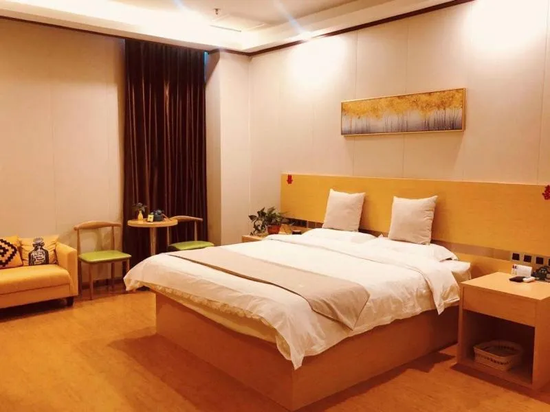 Bed in GreenTree Inn Qinhuangdao Lulong County North Gate Road Express Hotel